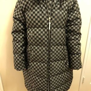 Louis Vuitton Brand New Long Puffy Jacket in Damier motif***SOLD***